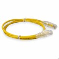 Add-On 5FT RJ-45 MALE TO RJ-45 MALE STRAIGHT YELLOW CAT6 SLIM UTP COPPER PVC ADD-5FSLCAT6-YW